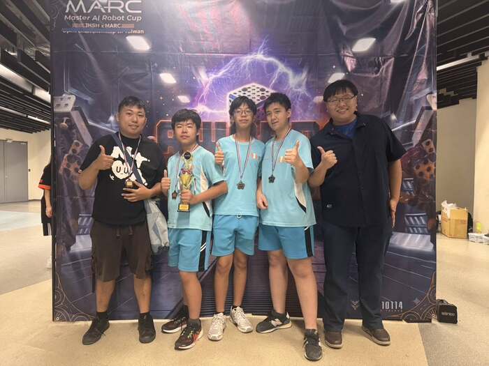 新北中正創客這次在「2026雙北盃 AiFRC全國高級中等學校季後賽 MARC選拔賽」LOM B組中拿下季軍